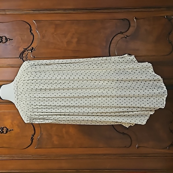 Free People | Cream Colored Tunic with Ancient Runes Pattern - Picture 3 of 9